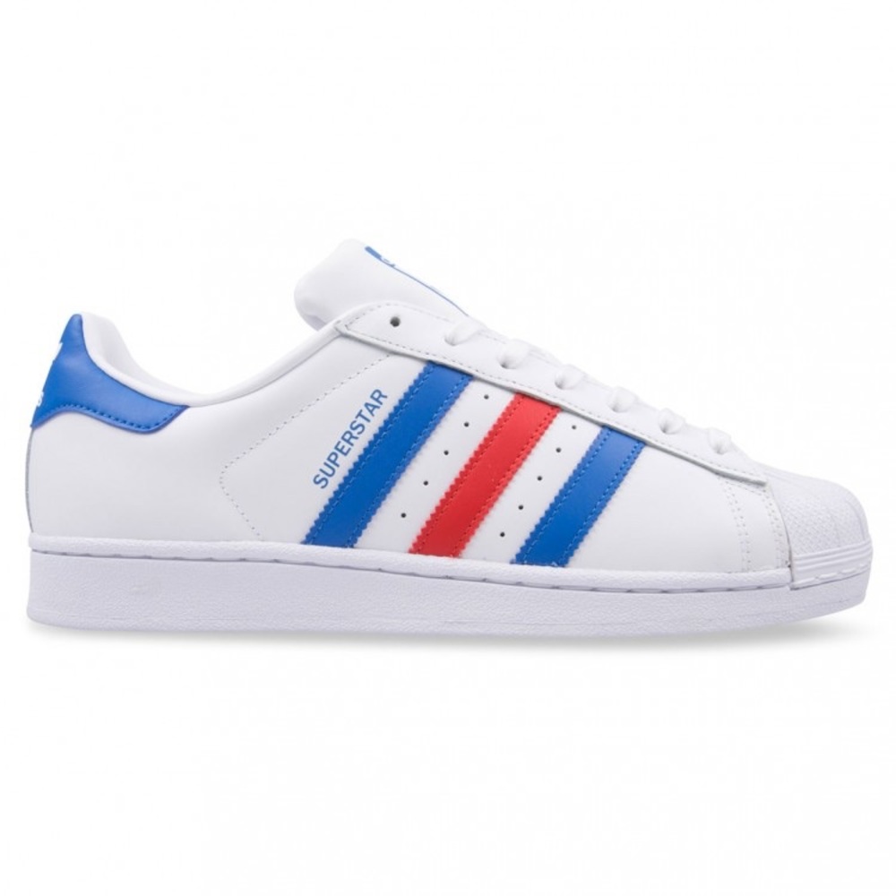 Adidas Superstar Blue and Red
